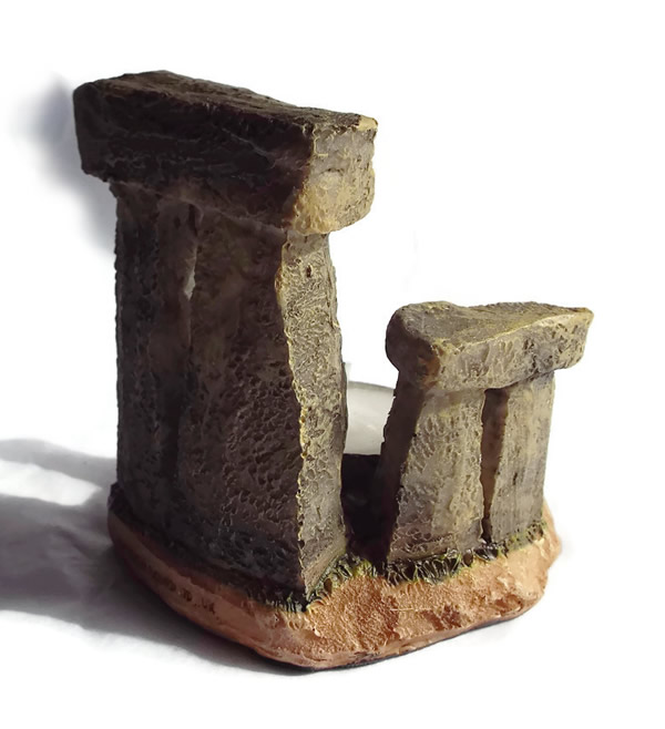 Stone Circle Candle Holder Back View