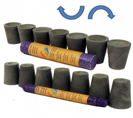 Soapstone Holders for Chakra Candles