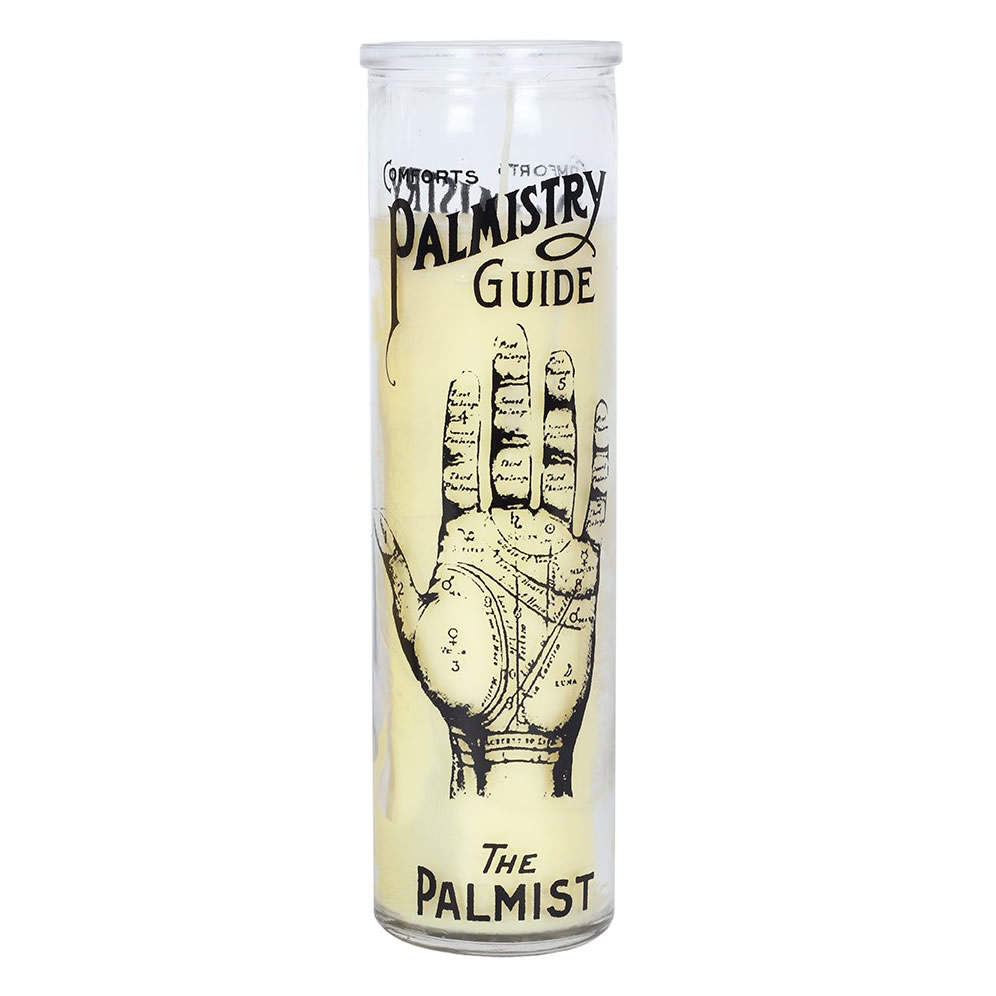 Cabinet of Curiosities Palmistry Candle in Glass