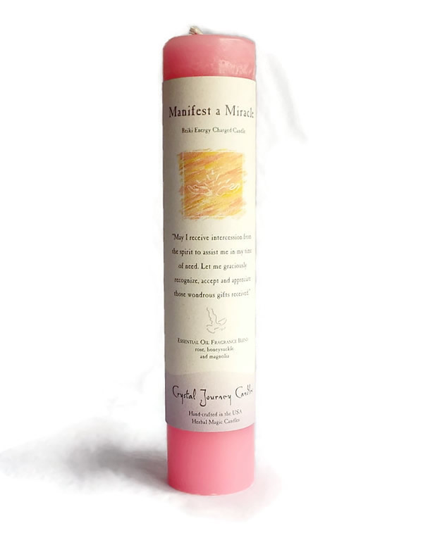 Manifest A Miracle Herbal Magic Pillar Candle