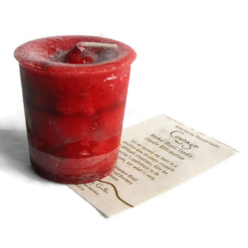 Courage Herbal Magic Votive Candle
