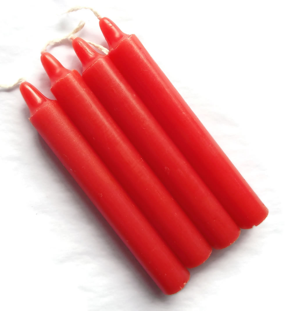 Bright Red Spell Candle