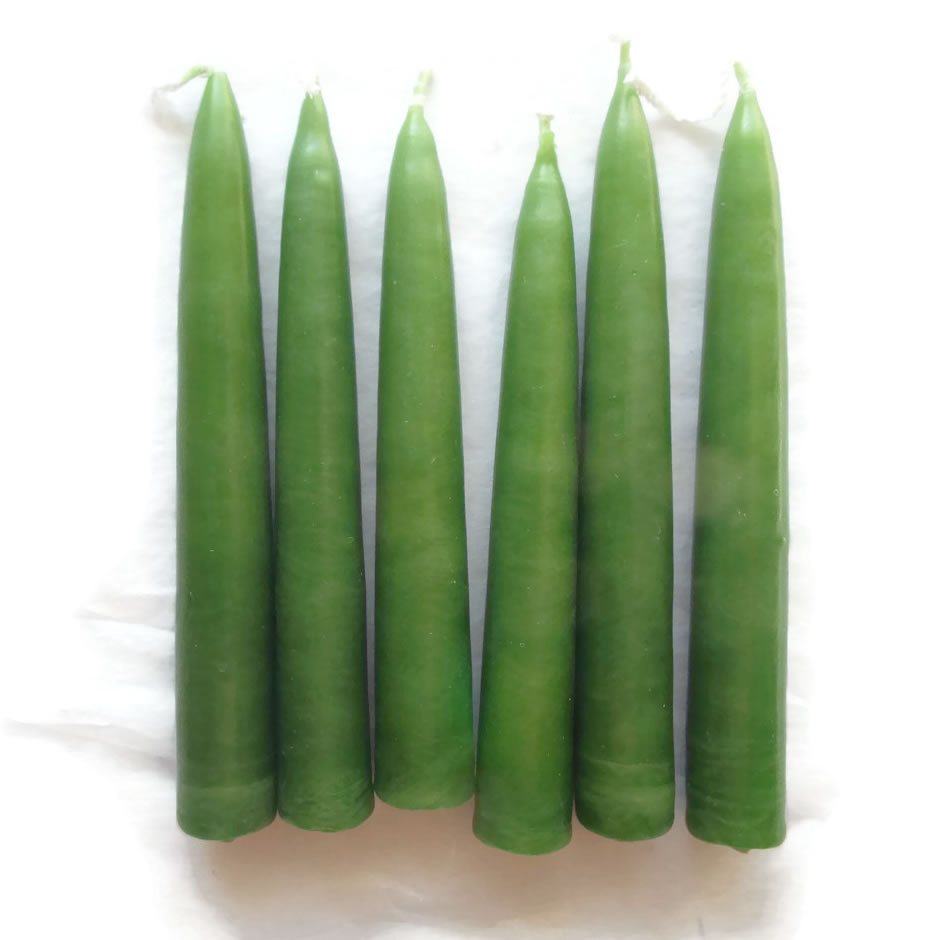 Emerald Green Solid Colour 4 Inch Dipped Spell Candles