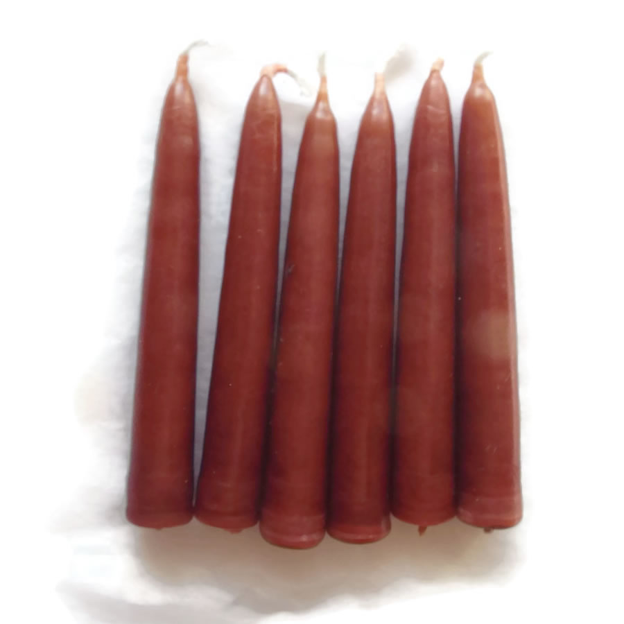 Wine Red Solid Colour 4 Inch Dipped Spell Candles
