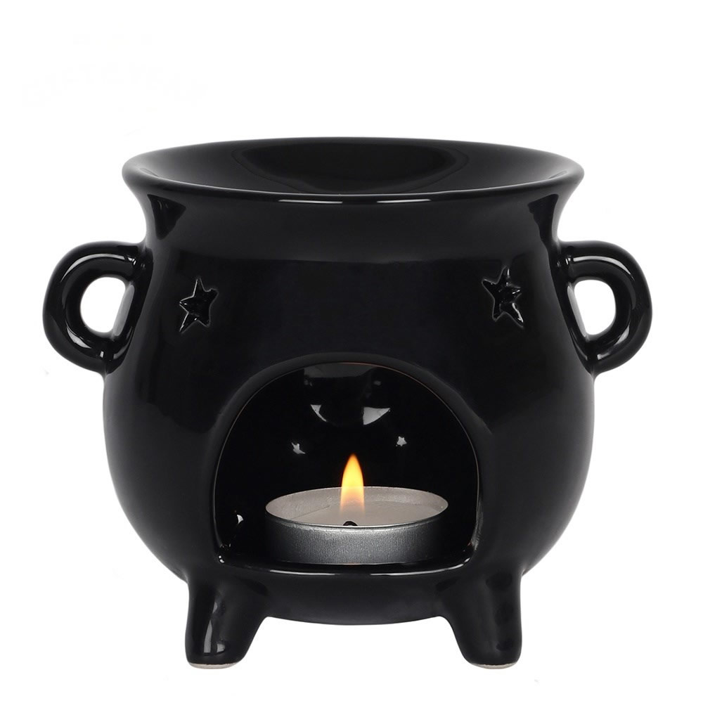 Shiny Black Cauldron Wax Melt or Oil Burner