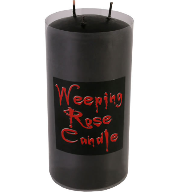 Weeping Rose Large Pillar Candle