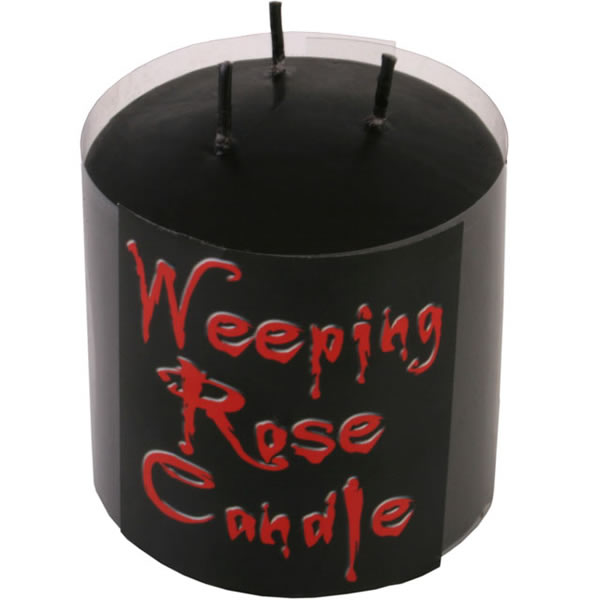 Weeping Rose Small Pillar Candle
