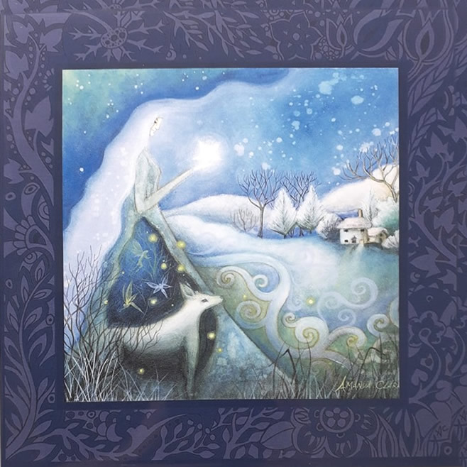 Winter Dream Greetings Card by Amanda Clark
