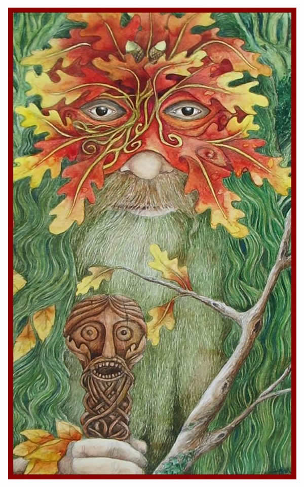 Lughnasadh Greetings Card by Christopher Bell