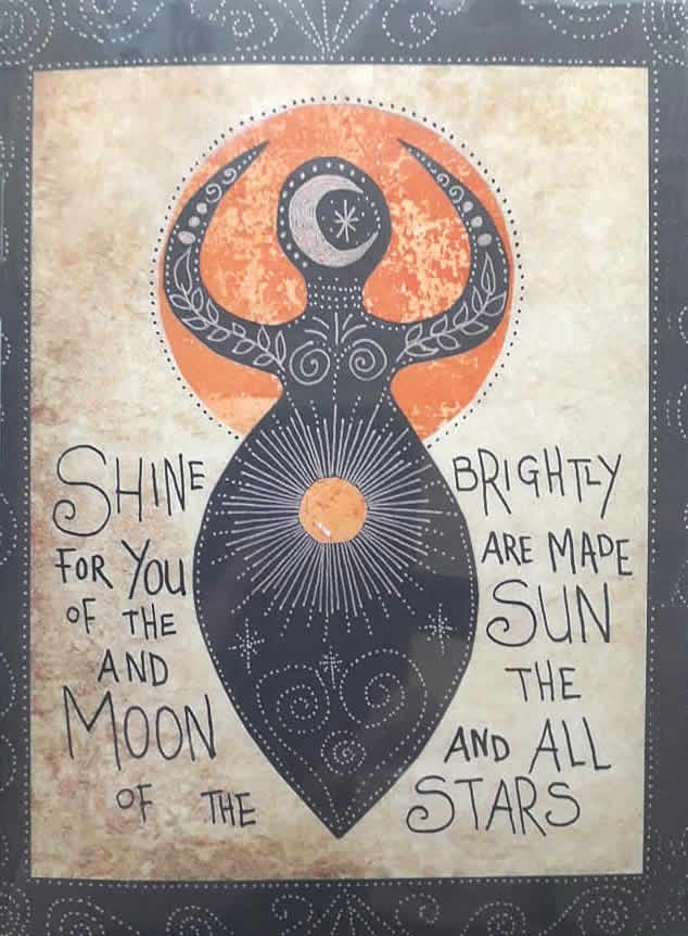 Shine Brightly Greetings Card by Fiona Gypsy Bunting