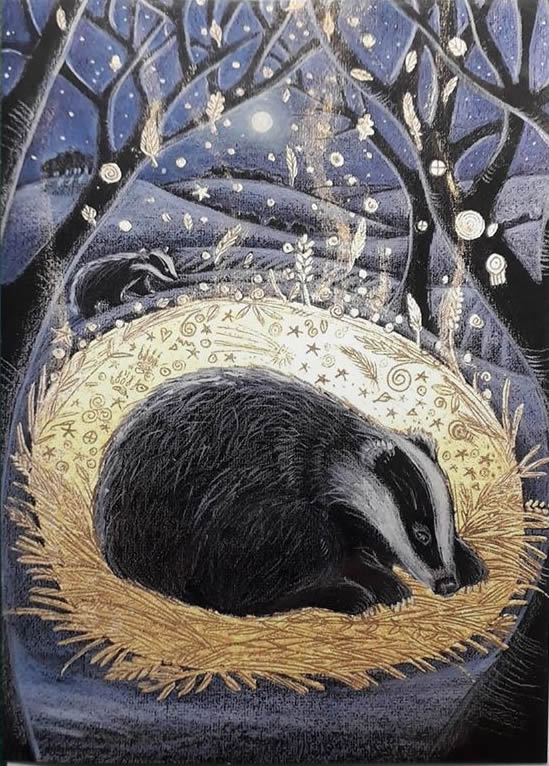 Solstice Dreamer Greetings Card by Hannah Willow