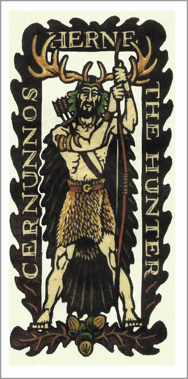 Herne the Hunter Greetings Card by Karen Cater