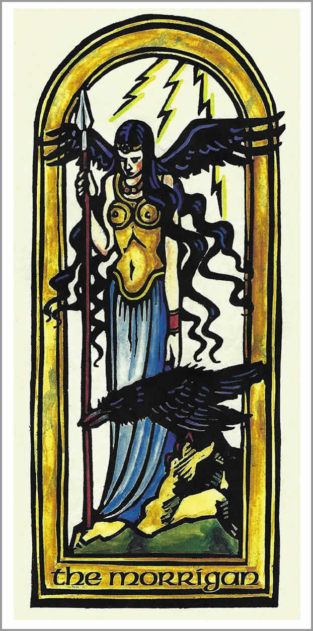 The Morrigan Goddess Greetings Card