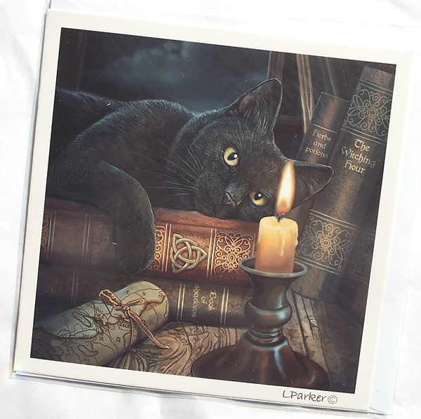 The Witching Hour Greetings Card by Lisa Parker (Square Format)