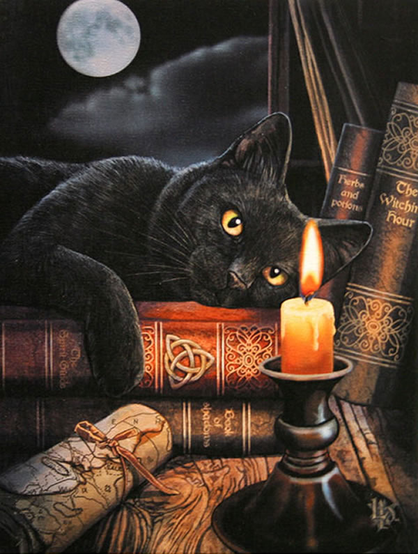 The Witching Hour Greetings Card by Lisa Parker (Portrait Format)