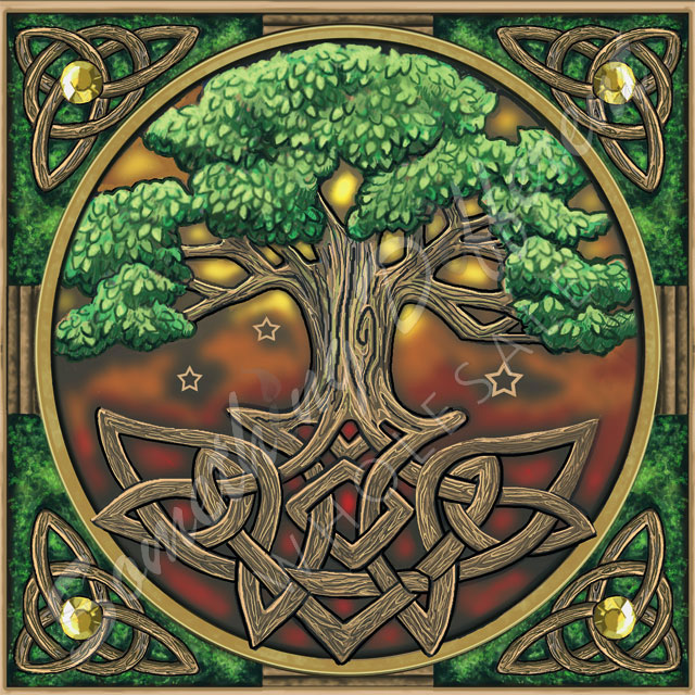 Tree of Life Greetings Card by Lisa Parker
