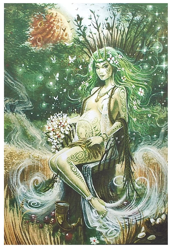 Mother Nature Greetings Card by Neil Sims