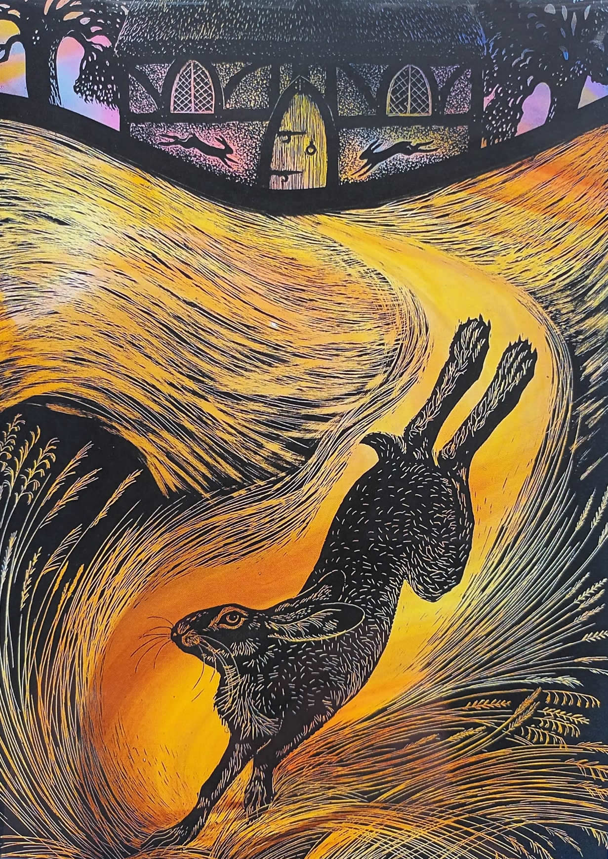 Harvest Hare Greetings Card by Tamsin Abbott