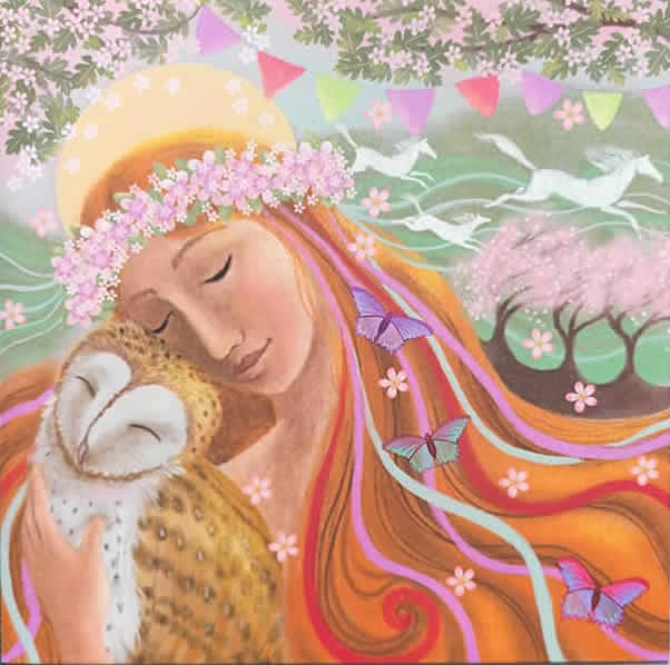 May Dreams Greetings Card by Wendy Andrew