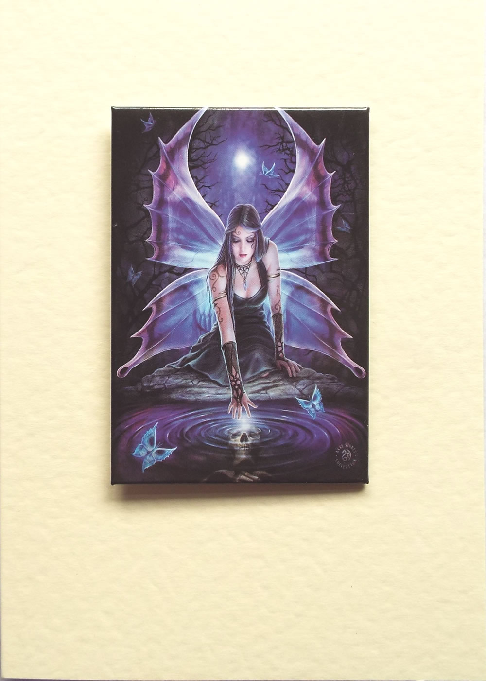 Crystal Fairy Greetings Card by Anne Stokes with Detachable Magnet