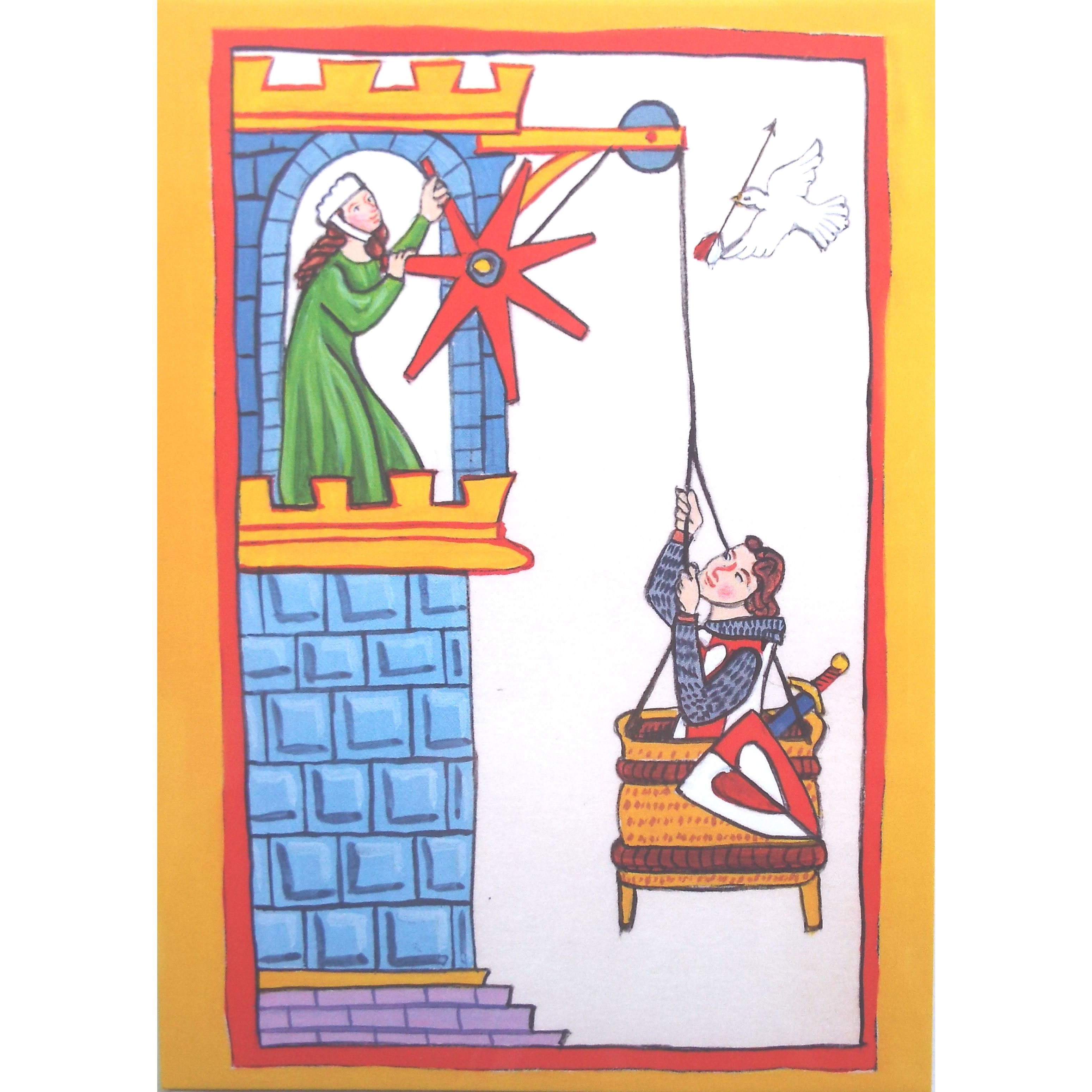 Medieval Knight Handfasting Greetings Card