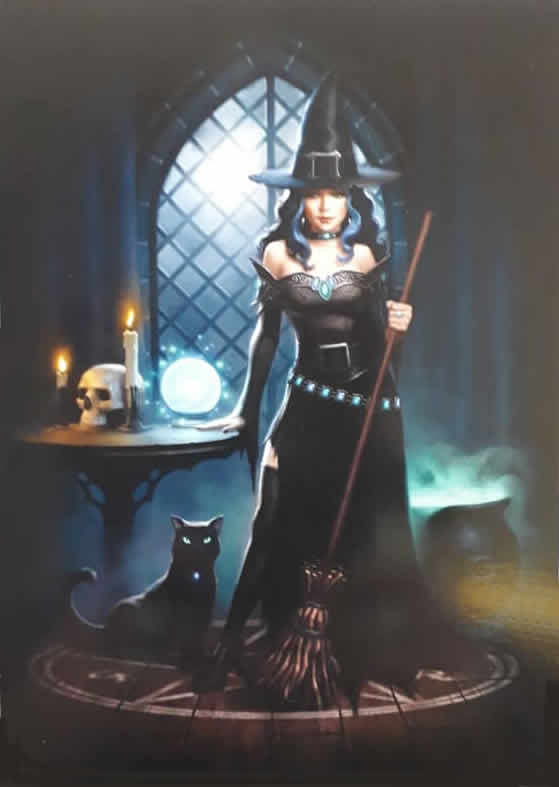 Witches Lair Greetings Card