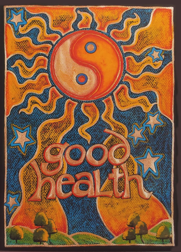 Good Health Spell Greetings Card by Annette Fry