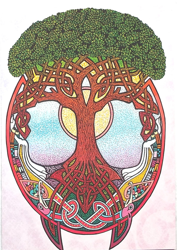 Tree Spirit Tree Free Greetings Card