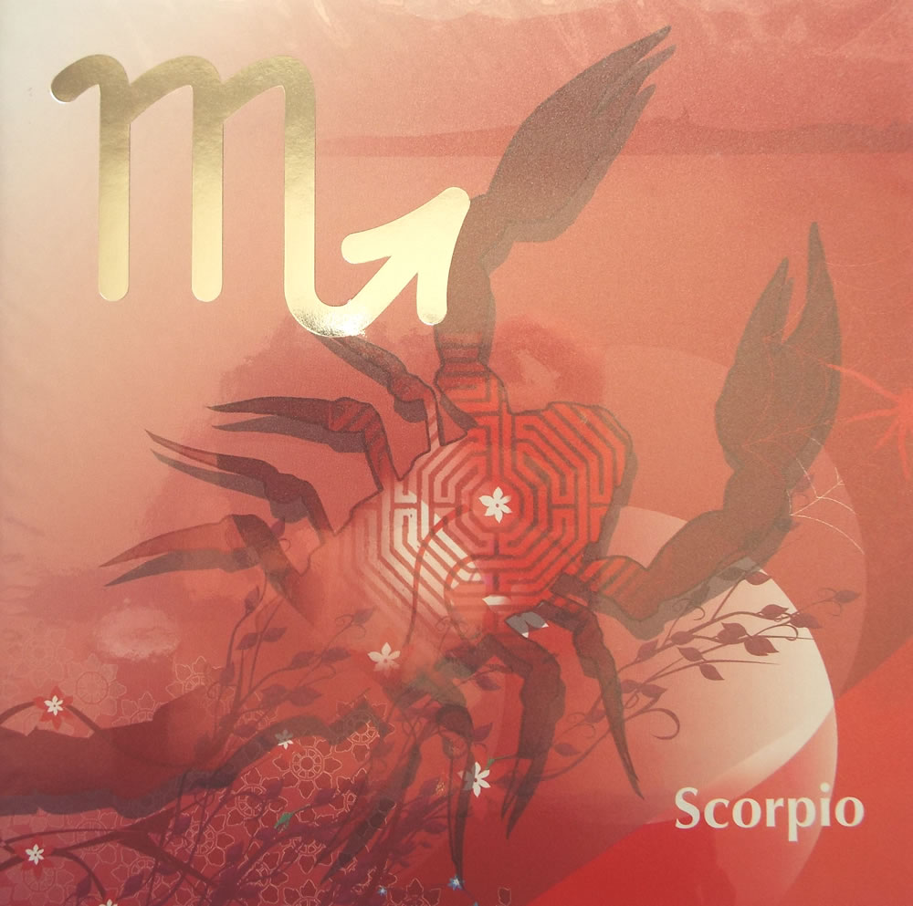 Scorpio Sun Sign Greetings Card