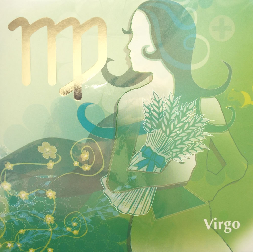 Virgo Sun Sign Greetings Card