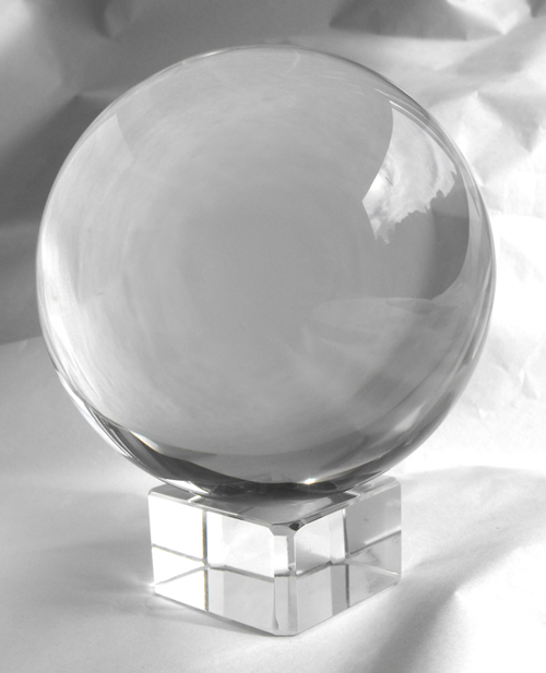 80mm Diameter Clear Crystal Ball