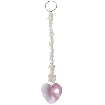 Love and Friendship Crystal Cascade with Rose Quartz Gemstones