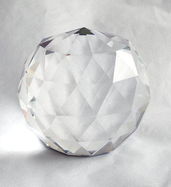 40mm Crystal Maze Faceted Crystal Ball