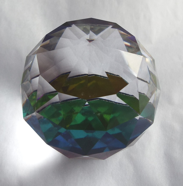 100mm Diameter Crystal Maze Crystal Ball with AB Base
