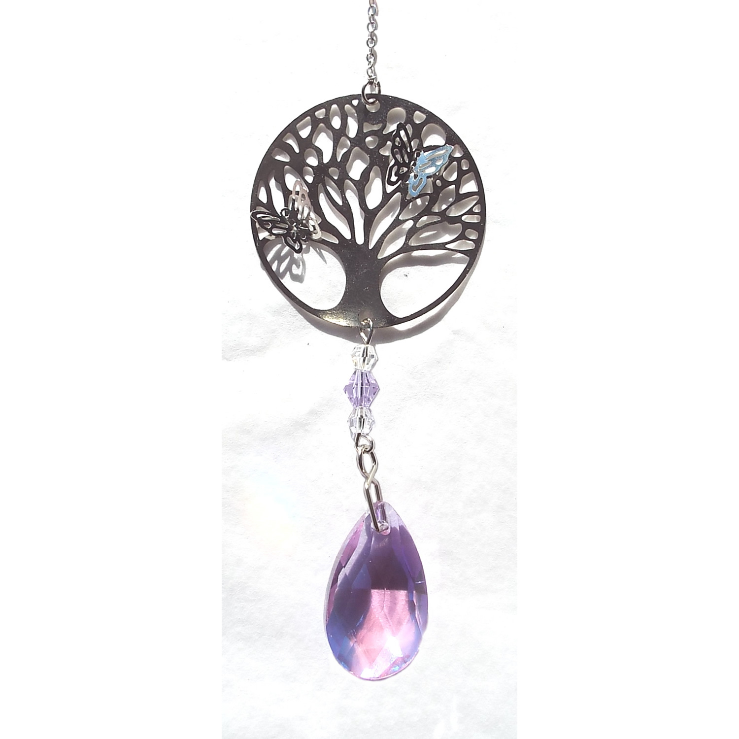 Hanging Crystal Tree of Life Cascade