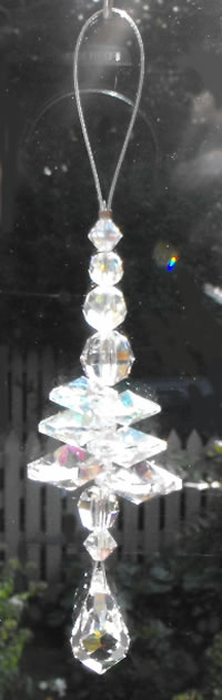 AB Droplet Swarovski Crystal Cascade