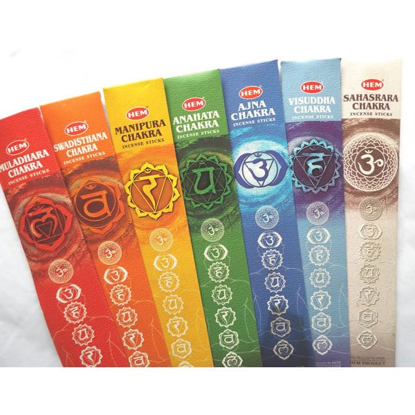 Seven Chakras Incense Sticks Packets
