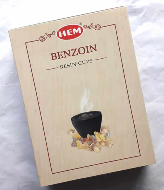 Hem Brand Benzoin Resin Incense Cups - Box of 10