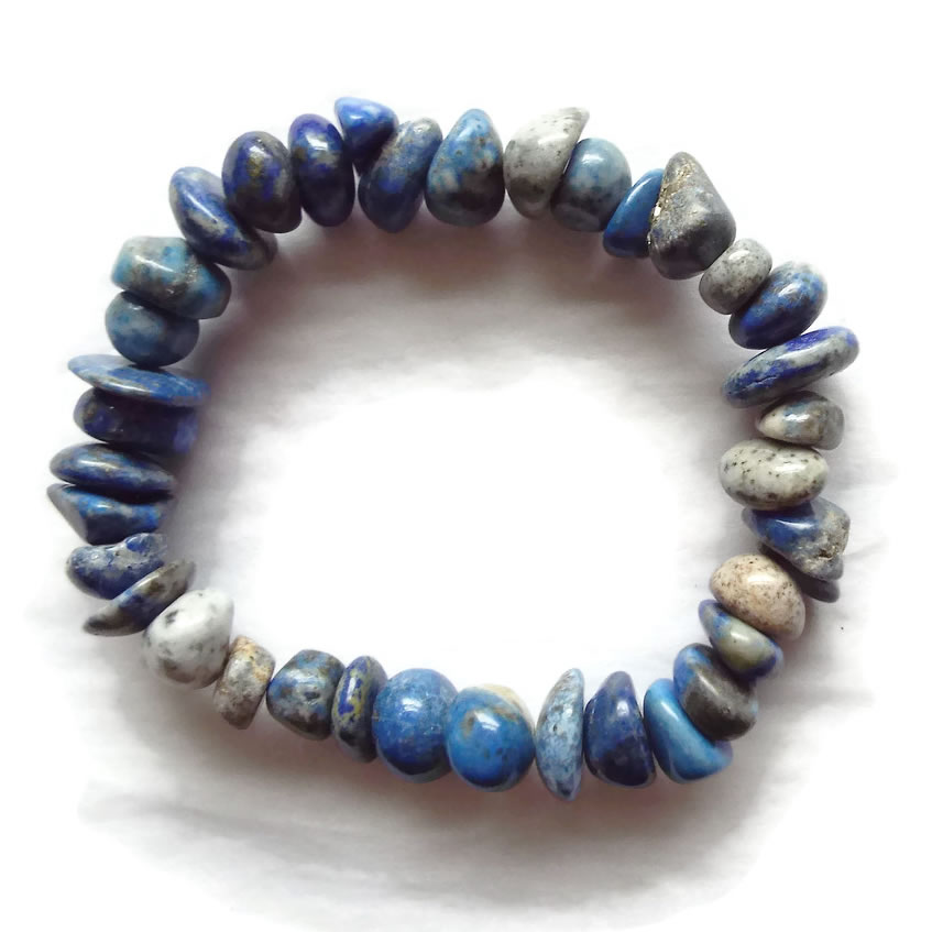 Lapis Lazuli Chunky Gemstone Bracelet