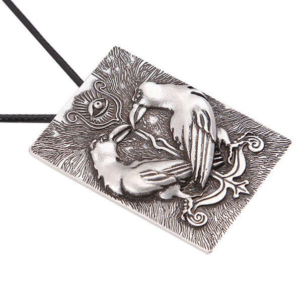 Odin's Ravens Necklace