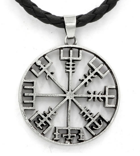 Vegvísir Runic Compass Pendant Necklace