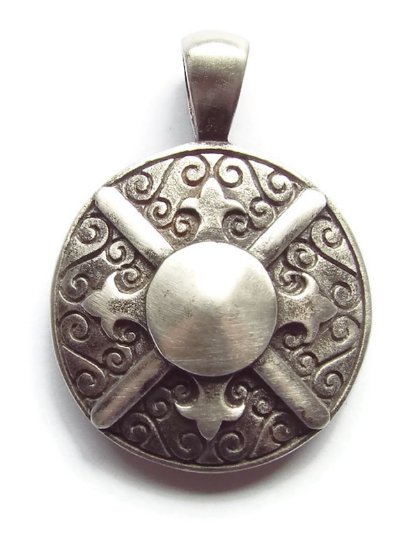 Nordic Charm Pewter Pendant - Mighty Defence