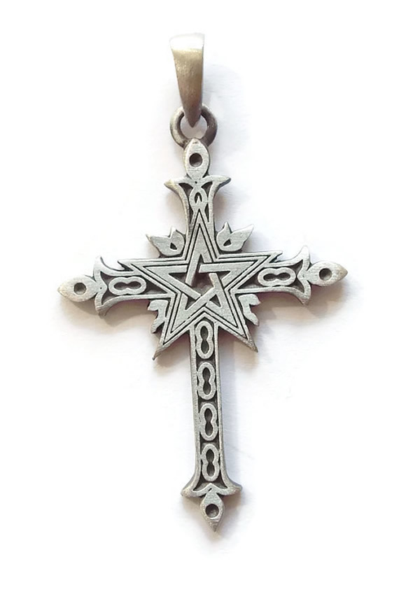 Pentagram Cross Pendant