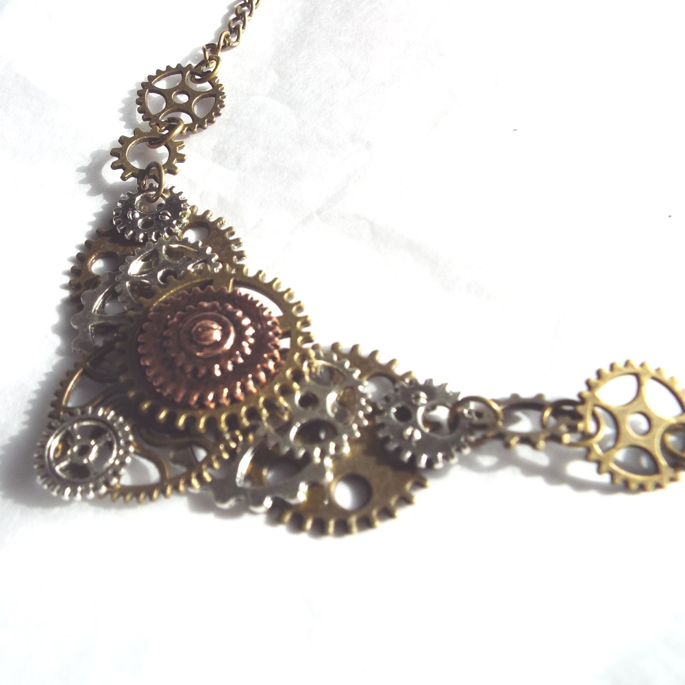 Steampunk Cogs Necklace