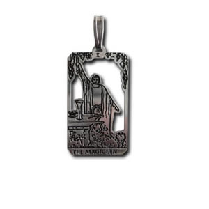 The Magician Sterling Silver Tarot Card Pendant - Small