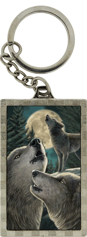 Wolf Song 3D Key Ring