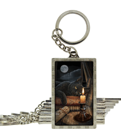 Witching Hour Black Cat 3D Key Ring