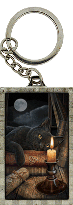 Witching Hour Black Cat 3D Key Ring