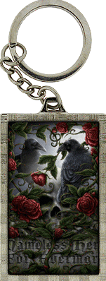 Nevermore Ravens 3D Key Ring