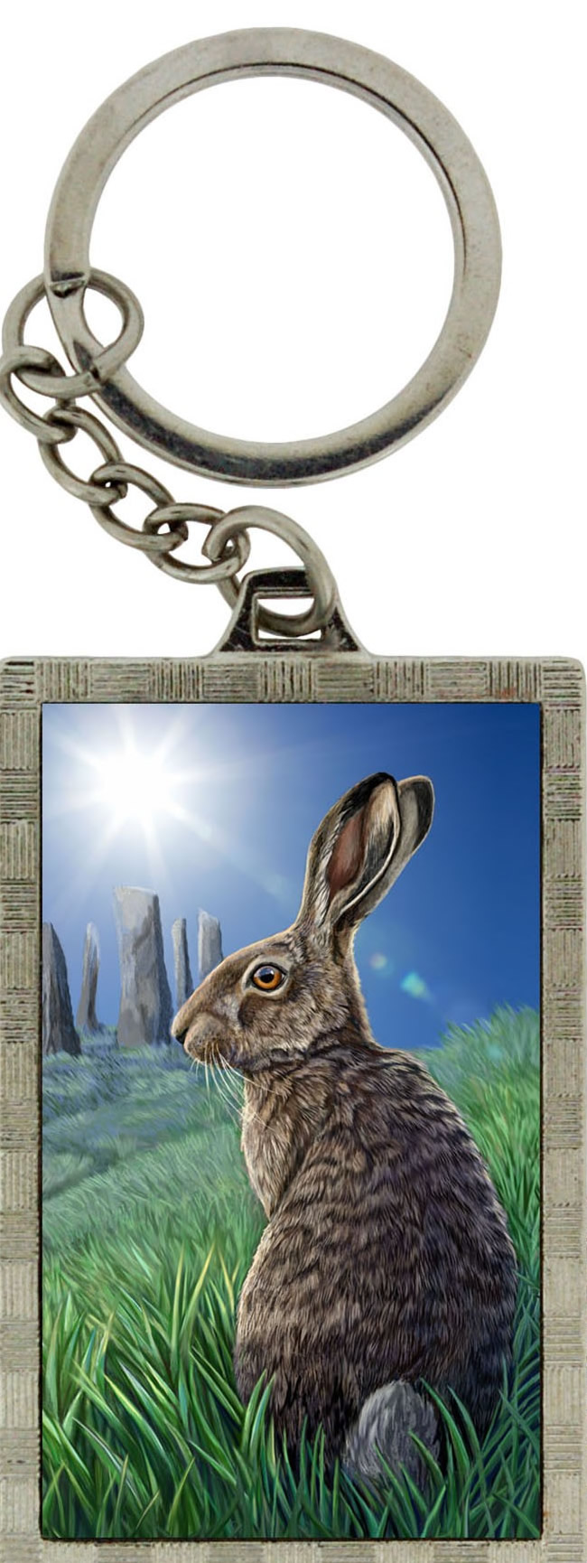 Solstice Hare 3D Key Ring